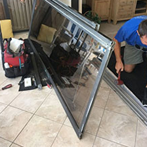 sliding glass door frame repair Oak Hills